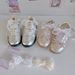 Shoelaces Ribbon Transparent Shoelaces Lace Ballet Style Korean Version Pearl Buckle Off White Shoe Rope_vogvips.com