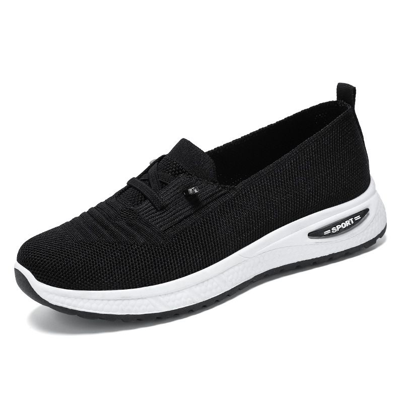 Women's Shoes Breathable Light Comfortable Casual Shoes Flying Woven Shoes_vogvips.com