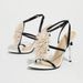 European And American Cross-Border Exclusive Export New Round Toe Electroplated Stiletto Sandals Women's High Heels With_vogvips.com