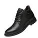 Men's High-mouth Lace-up Round-head Men's Shoes High Military Boots High-top Top Large-size Leather Shoes_vogvips.com