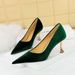 1818-2 Fashionable And Minimalist Banquet Metal High Heels Xishi Suede Shallow Mouth Pointed Single Shoes_vogvips.com