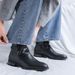Spring Retro Tooling Boots Men's Short Boots Men's Belt Buckle Martin Boots_vogvips.com