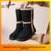 2025 Winter New Fashion Snow Boots For Women, Non-Slip, Cold-Proof, Mid-Calf Boots, Fleece-Lined, Thickened,_vogvips.com