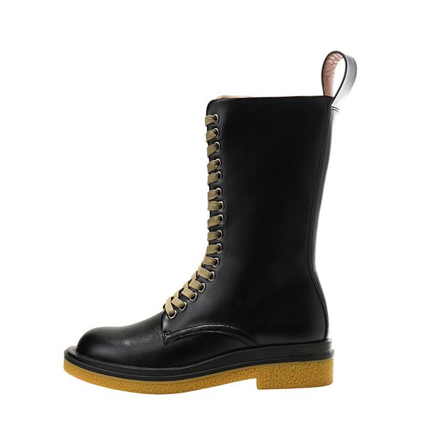 2026 New Autumn Winter Thick-Soled Martin For Women, Internet Celebrity British Style Short Boots, BVPY Flat Mid-Calf_vogvips.com