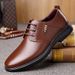2025 New Business Black Formal Versatile Work Men's Flat Soft Leather Casual Shoes_vogvips.com