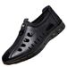 Spring And Summer Breathable Hollow Leather Shoes Hole Shoes Men's Casual Shoes Chef Sandals Fashion Business Shoes_vogvips.com