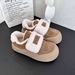 Autumn And Winter New Thick Velcro Student Women's Versatile Soft Bottom Cotton Korean Edition Ins Trendy Board Shoes_vogvips.com
