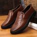 Leather New Business Formal Casual Spring Breathable British Style Men's Korean Version Round Toe Wedding Shoes_vogvips.com