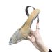 PVC Transparent Sandals Cross Rhinestone High Heels Spring Hole Shallow Mouth Sweet Banquet Wedding Shoes_vogvips.com