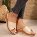 New Plus Size Lightweight Comfortable, Wedge Heel Slippers, Trendy Women's Shoes, Youthful And Versatile, Suitable For_vogvips.com