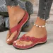 Floral Beach Flip-Flops For Women - Comfy Slip-On Summer Slides, Versatile Casual Outdoor Footwear_vogvips.com
