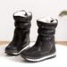 Winter New Fashion Thickened Wool Waterproof Non-Slip Warm Ski Lightweight Mid-Calf Cotton Shoes Women's Snow Boots_vogvips.com