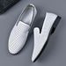Hot-selling Leather Man Casual Summer Mens Loafers Moccasins Breathable Slip On Flats Driving Shoes Male Business_vogvips.com
