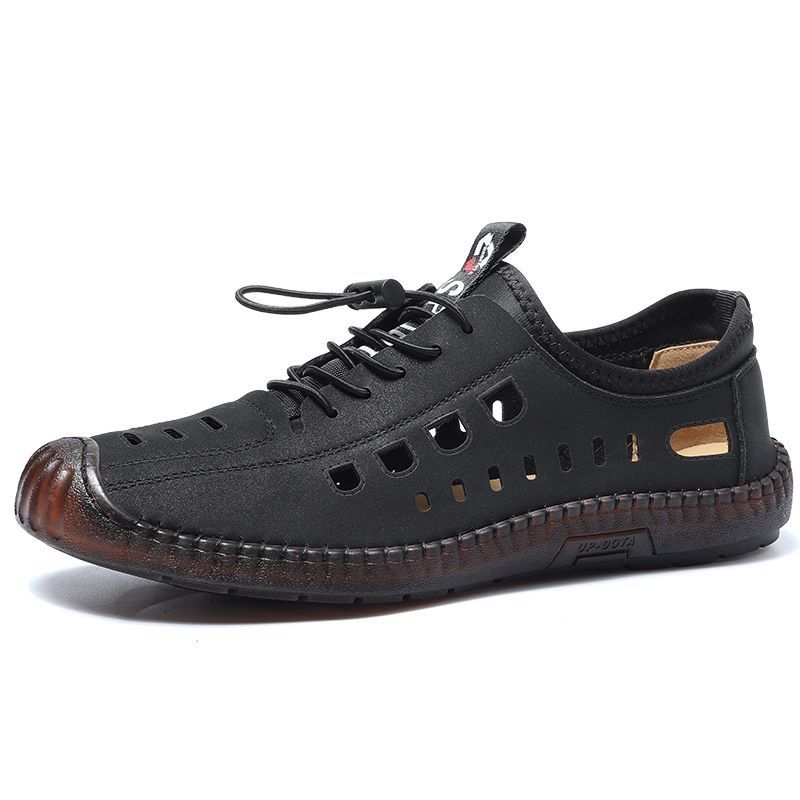 Oulun Men's Shoes, Large-Sized Summer Ox Band Sandals, Anti-Slip Driving Sports Style, Exclusively For E-Commerce, Casua_vogvips.com