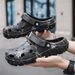 Fashion Men Slippers Comfort Beach Sandals Non-slip Garden Slides Chef Shoes Summer Casual Shoes Nurse Doctor Shoes Flip Flops_vogvips.com