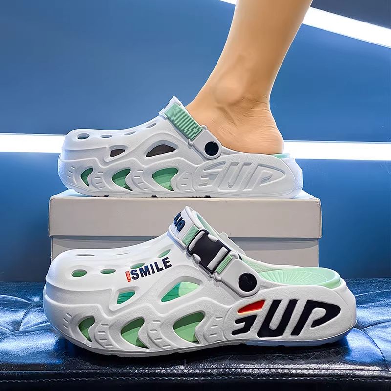 Men's Slippers Casual Outdoor Slippers Non-Slip Odor Resistant Closed Toe Shoes For Driving Beach Use Style Men's Slippers_vogvips.com