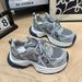 Lusi Same Style Little Monster Dad Shoes For Women 2025 Autumn New Thick-Soled High-Grade Gray Casual Sneakers Trendy_vogvips.com