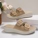 Slippers For Women With Thick Soled Belt Buckle Rhinestone Slippers For Women_vogvips.com