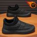 Winter Fleece-Lined Thickened Warm Slip-On Soft Sole Casual Cotton Shoes Old Beijing Down Fabric Thick-Soled Men's Shoes_vogvips.com