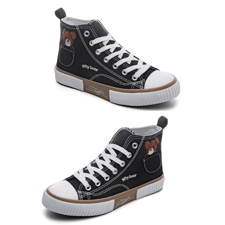 Unisex Shoes Cloth Shoes Breathable Soft Sole All-match High-top Shoes_vogvips.com