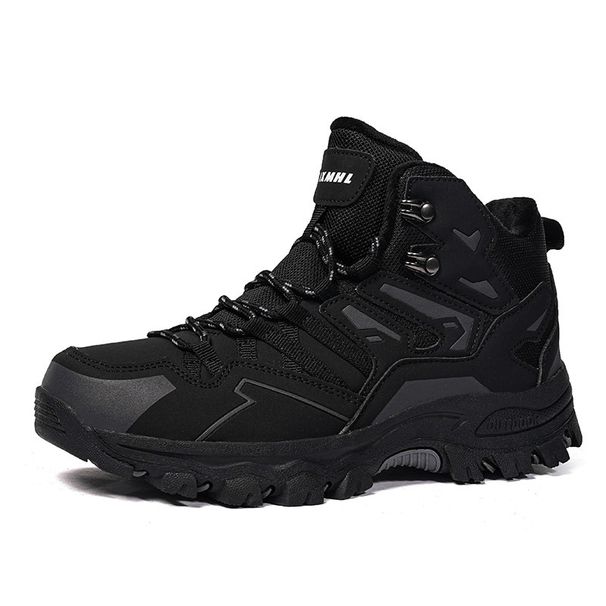Thickened Cotton Women's Hiking Shoes Couple Mid-help Climbing Cross-country Hiking Sports Hiking Shoes_vogvips.com