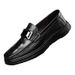 Embossed Crocodile Pattern Beanie Shoes Casual Men's Leather Shoes Genuine Leather Platform Men's Shoes_vogvips.com