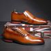 TerraStride Business Formal Leather British Pointed Derby Casual Lace-up Men's Breathable Groom Wedding Shoes Men_vogvips.com