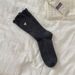 Unisex Embroidered Lace Socks With Heart Pattern, Medium Cuff, Breathable Cotton, Double-Needle Stitching, All-Season Wear_vogvips.com