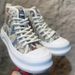 Authentic Product 1:1 INS Trend Fashion High-Top Canvas Shoes New Men's Versatile Thick-Soled Lace-Up Printed Mid-Top Casual Sneakers_vogvips.com