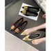 2026 Spring New Style Thin Heel Pointed Toe High Heels With BB Letter Buckle, Black Patent Leather Versatile Shallow-Cut_vogvips.com