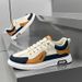 Spring And Autumn New Breathable Sports Versatile Board Casual Men's One Step Elastic White Shoes_vogvips.com