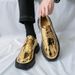 2025 New Men's For Foreign Trade, White Brogue Leather Shoes, Low-top Outdoor Lace-up Fashion Casual Shoes_vogvips.com
