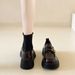 Thick-soled Leather Shoes, Women's Plush Loafers, One Foot Of Single Shoes, Mary Jane Women's Shoes_vogvips.com