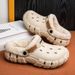 Fashion Men Winter Slippers Warm Fur Garden Shoes Couples Winter Warm House Slippers Indoor Outdoor Mules_vogvips.com