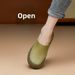 Genuine Leather Fashion Women's High-end Soft-soled Casual Shoes, 2024 Autumn And Winter New Flat Slip-on Loafers_vogvips.com