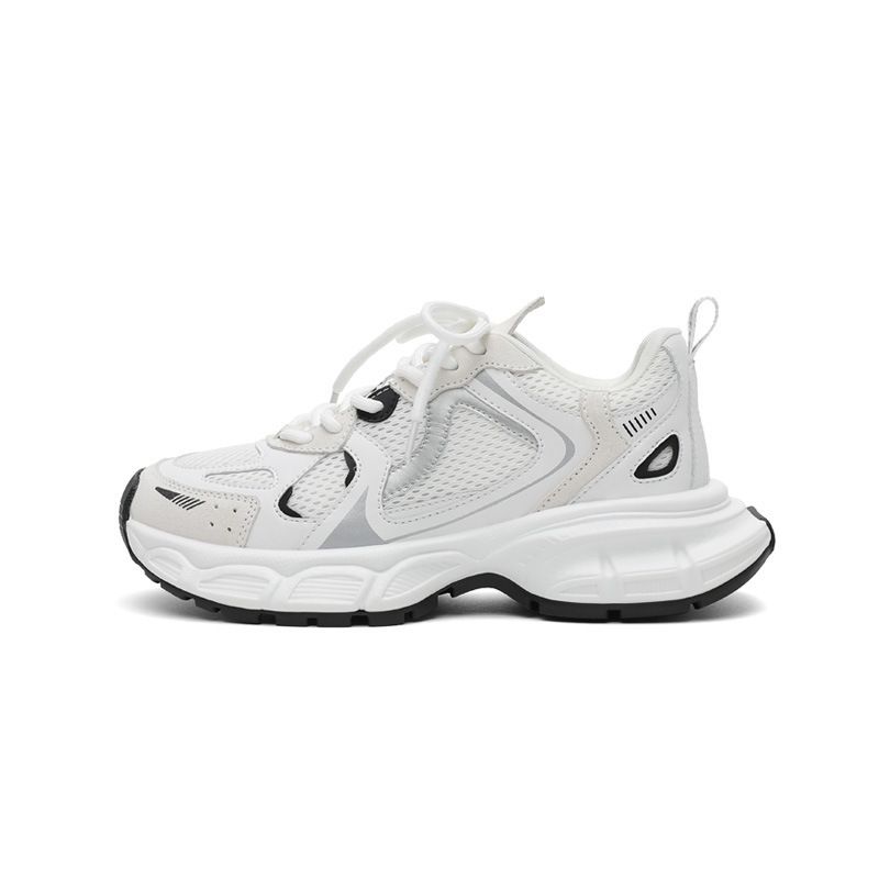Daddy Shoes For Women New Models For Women Mesh Breathable White Height Enhancing Small Casual Sports Shoes For Women_vogvips.com