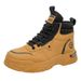 Patent High-Top Martin Boots For Men, Autumn Work Shoes, Men's Trendy Versatile Thick-Soled Short Boots_vogvips.com