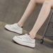 Platform White Shoes Women's Ankola Red Casual Sports Board Shoes Student Women's Shoes_vogvips.com
