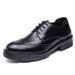 New Formal Business Brogue Lace-up Derby Leather Casual Spring Soft Sole Men's Shoes_vogvips.com