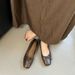 Silver Single Shallow Mouth Bow Spring Autumn High-end French Style Evening Flat Fashion Women's Versatile Shoes_vogvips.com