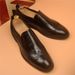 Euro Step 2025 Autumn New Men's Carved Brogue Business Slip-On British Style Pointed Formal Casual Leather Shoes_vogvips.com