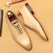 Green leather shoes for men niche whole leather Oxford shoes business formal wear Men's shoes_vogvips.com
