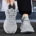 Men's Breathable Knit Sneakers Lightweight Walking Shoes Casual Comfort Fit For Daily Wear_vogvips.com