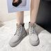 Big Yellow For Children New Autumn Trendy Cool Women's Shoes Stylish Versatile Martin Casual Short Boots_vogvips.com