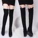 2024 Autumn Winter Suede Matte Slimming Stretch Over-the-Knee Platform Thick Sole Height Increasing Women's Boots Super_vogvips.com