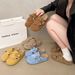 Women's Soft Soled Wedge Sandals Spring Style Suede Tassel Bow Closed Toe Outdoor Wear Thick Sole Birken Style Sandals_vogvips.com