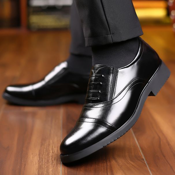 Suitable For All Seasons 2025 Spring And Autumn New Business Formal Men's Three-Joint Lace-Up Single Breathable Security Leather Shoes 002_vogvips.com