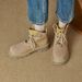 Autumn Winter Martin New Leather Soft Sole Women's Cow Suede Matte Work Boots For Women_vogvips.com
