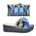 Sweet and cute wind platform sandals with the same style bag party dinner shoe bag set_vogvips.com