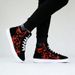 Street Style Fashion Sneakers Mens Casual Shoes Flat Breathable High Top Black Red Brand Male Footwear_vogvips.com